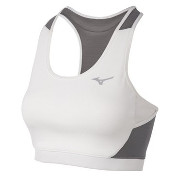 Mizuno Women's Alpha Mesh Back Bra Womens Size Extra Large In Color  White-grey (0091) : Target