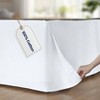 Queen Size Bedskirt 800TC White 12 Drop with Pleats (60" X 80") with A 12-inch Drop. - 4 of 4