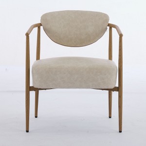 Kumasinova 24.8" Wide Dining Chairs,Upholstered Chairs with Wood Grain Metal Frame,Foam Back,Plush Armchair for Living Room,Bedroom,Dining Room - 1 of 4