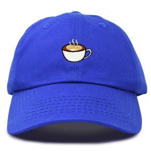 Dalix Cappuccino Embroidered Coffee Brew Cotton Dad Hat Baseball Cap Womens - 1 of 4