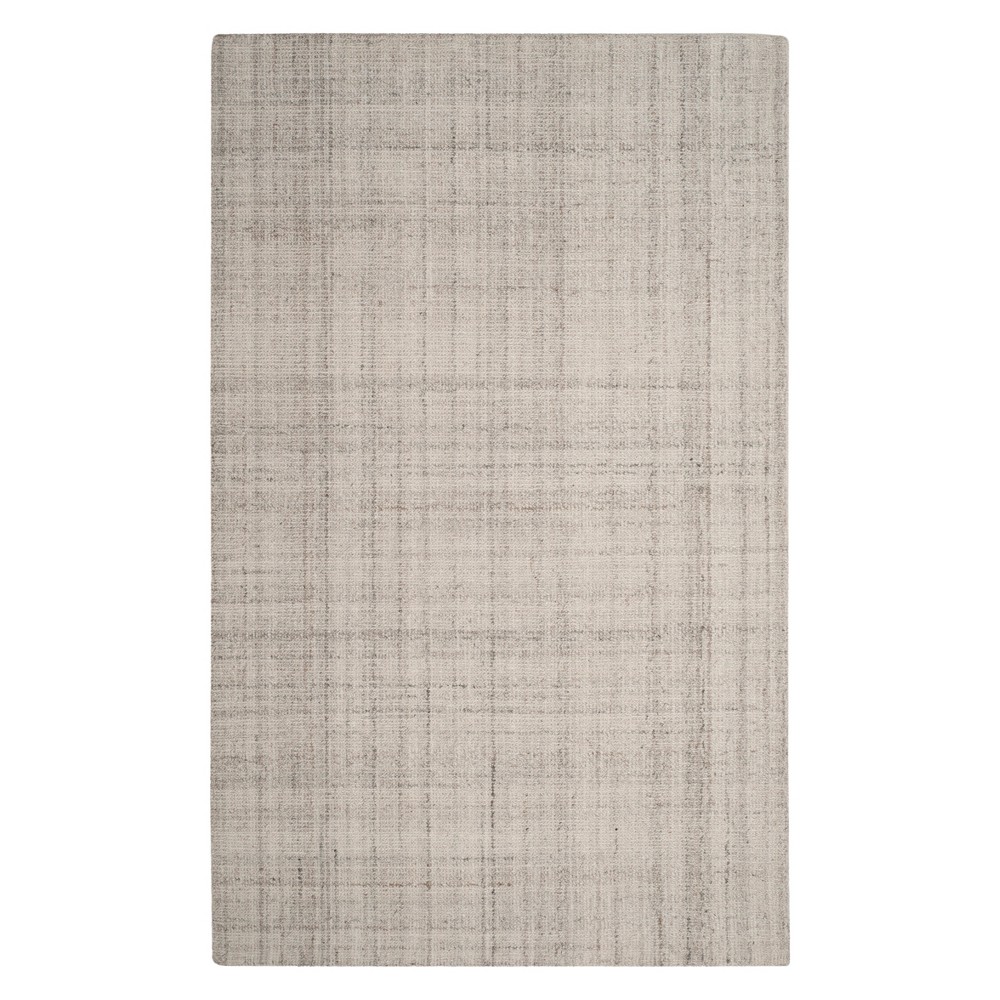 6'x9' Crosshatch Area Rug Light Gray - Safavieh