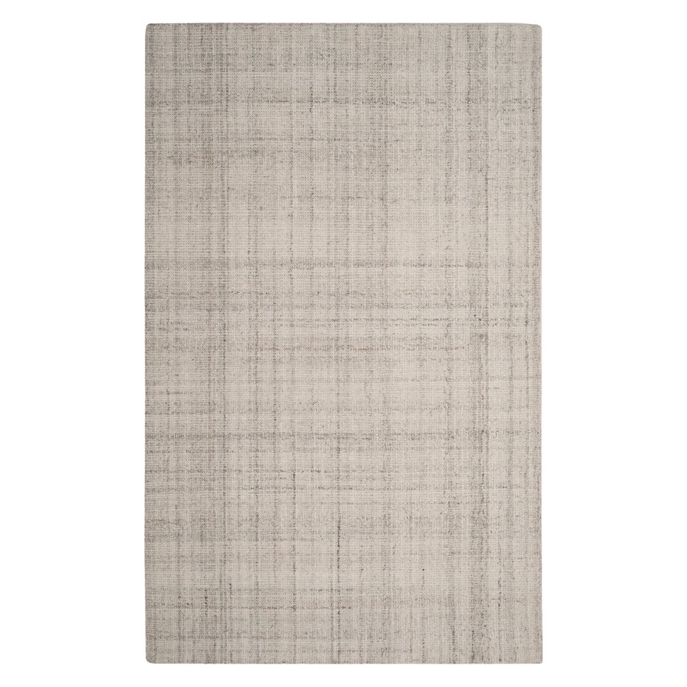 4'X6' Crosshatch Area Rug Light Gray - Safavieh