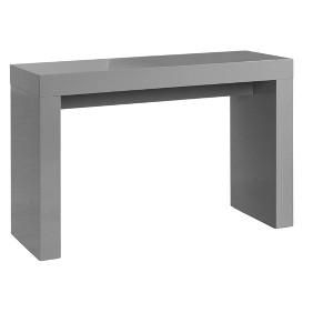 HomeRoots 47" Gray Wood Block Console Table - 1 of 4