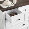KTMBDW 6 Drawer Dresser,6 Drawers cabinet Tall Chest of Drawers Closet Organizers Storage Clothes, cabinet of 6 drawers Living Room, White - 4 of 4