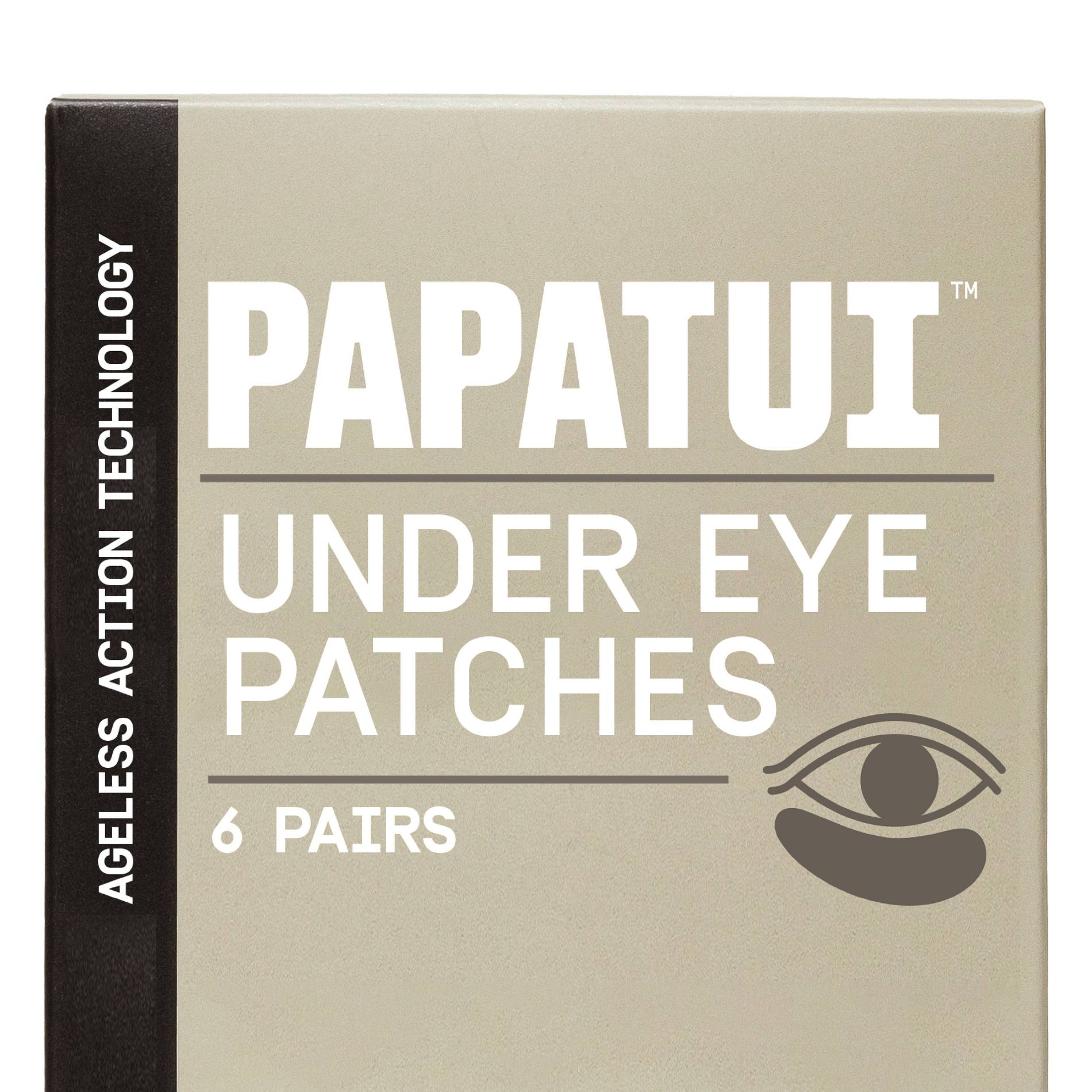 Papatui Ageless Action Technology Under Men's Eye Patch Unscented for Sexy Eyes - 6ct