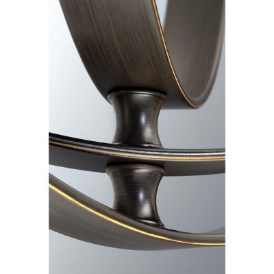 Equinox Burnished Silver 5-Light Steel Chandelier Pendant