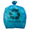 Plasticplace 12-16 Gallon Recycling Bags with Symbol, Blue (250 Count) - 2 of 3
