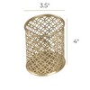 Blu Monaco Gold Pen Holder for Desk - Gold Pen & Pencil Cup - Brush Holder with Metal Circular Design - 4 of 4
