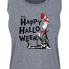 Women's - Dr. Seuss - Happy Halloween Skeleton Cat Graphic Racerback Tank - 2 of 4