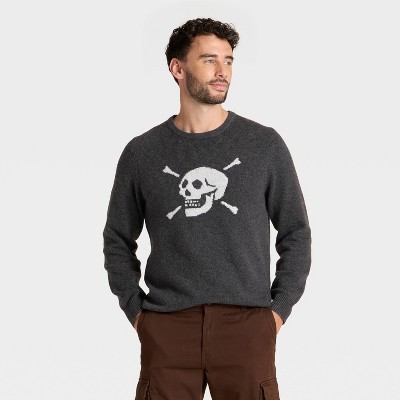 Men's Skull & Bones Crewneck Sweater - Goodfellow & Co™