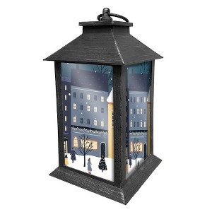 Briarwood Lane Winter Lantern 13.5" x 5.5" x 5.5" Snow Day For Winter Lantern - 1 of 3