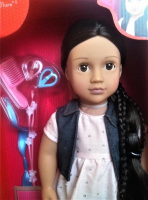 Our Generation Kaelyn with Style Book 18 Hair Play Doll