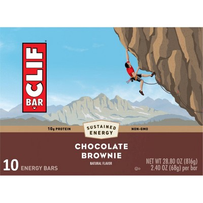 CLIF Bar Chocolate Brownie Energy Bars - 24oz/12pk