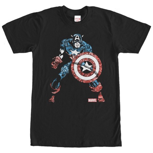 Men s Marvel Captain America Kaleidoscope T shirt Target