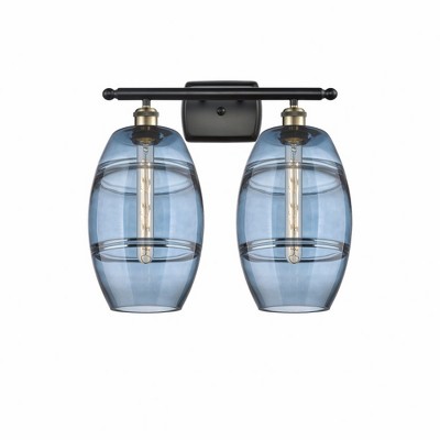 Vaz - 2 Light Bath Vanity In Industrial Style-10.88 Inches Tall and 18 Inches Wide