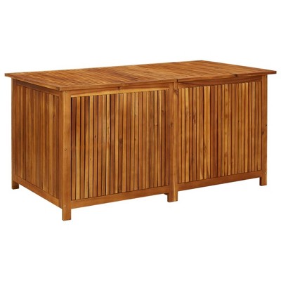 VidaXL Patio Storage Box 59.1"x31.5"x29.5" Solid Acacia Wood