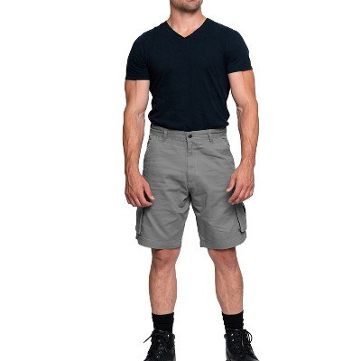 Full Blue Big Men's Expandable Waist Cargo Shorts