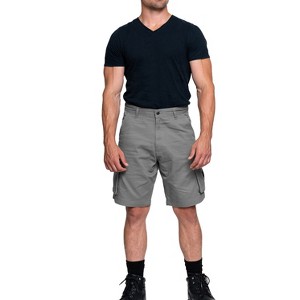Full Blue Big Men's Expandable Waist Cargo Shorts - 1 of 3