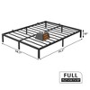 Bed Frame Heavy Duty Mattress Foundation, Easy Assembly, No Box Spring Needed, Platform Bed for Bedroom, Apartment, Black, Metal - 4 of 4