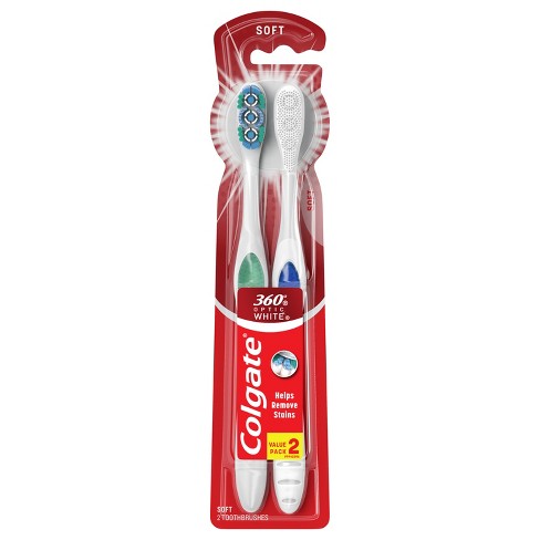 Colgate 360 Optic White Whitening Toothbrush Soft - image 1 of 4