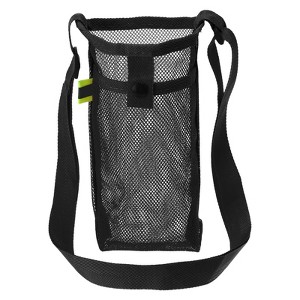 Unique Bargains Mesh Portable Adjustable Strap Water Bottle Bag for Sports - 1 of 4