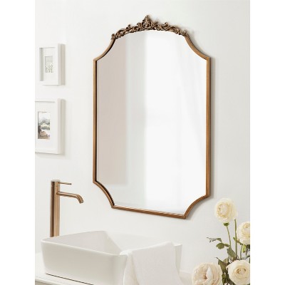 Arendahl Gold Scalloped Baroque Bathroom Mirror