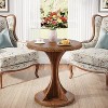 Hommoo Wooden Round End Table - 4 of 4