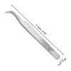 Unique Bargains Women's Butterfly Eyelash Extension Tweezers Silver Tone 1 Pc - 2 of 3