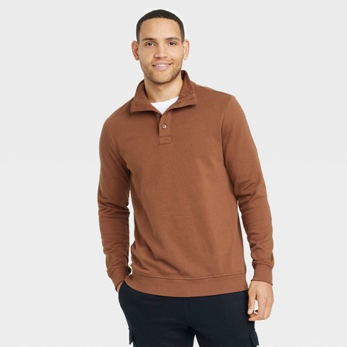 Men's Regular Fit High Neck Pullover Sweatshirt - Goodfellow & Co™ - image 1 of 3