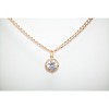 Aria Jeweler Inc Chain with Round Diamond Pendant - 2 of 3