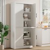 70" Tall Kitchen Pantry Cabinet, Freestanding Buffet Hutch Cabinet with Adjustable Shelves, Wooden Coffee Bar Cabinet for Kitchen - 2 of 4