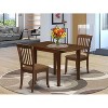 HomeStock 3-Piece Mahogany Finish Solid Wood Top Dining Table Set - 2 of 4