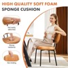 Mid Century Modern Upholstered Dining Chairs, 2-Piece Set, Faux Leather Cushion Seats for Kitchen and Dining Room - 2 of 3