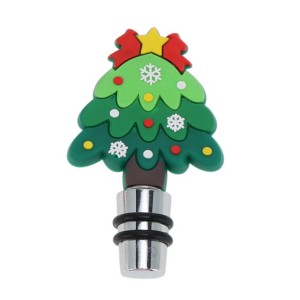 Unique Bargains Two-Wire Short Christmas Tree Stopper Aluminum Alloy TPE Green Black Silver Tone 1 Pc - 1 of 3