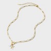 14K Gold Dipped Pearl Charm on Chain Initial Necklace - A New Day Gold - 3 of 4