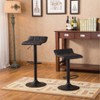 Dexmalle Set of 2 Swivel Black Leather Adjustable Bar Stool - 2 of 4