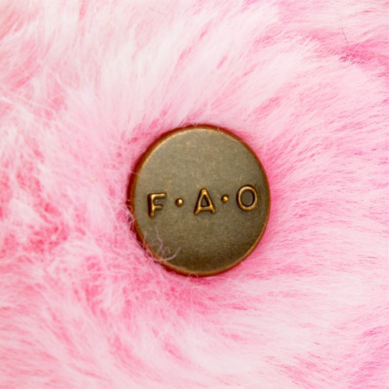 FAO Schwarz 7&#34; Coral Pink Tie-Dye Bunny Toy Plush, 6 of 8