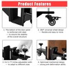 Door Dolly Heavy Duty - 2 Pack 750 LB Capacity Door Installation Kit, Fit 0-1-7/8 in Panels with Lockable Wheels for Construction/Remodeling - 3 of 4