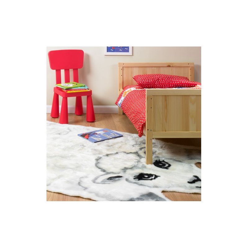Walk on Me Faux Fur Super Soft Kids Sheep Rug Tufted With Non-slip Backing Area Rug, 2 of 5
