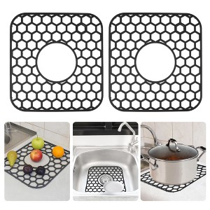 Unique Bargains Sink Protectors for Kitchen Sink 12.4"x 11.5" 2 Pcs - 1 of 4