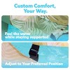 Joyfy Pool Floats Chairs, Inflatable Pool Lounge Chair, Tropical Leaves Beach Lake Floaties Hammock Lounger for Adults Swimming Party Summer Water Fun - 3 of 4