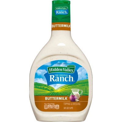 Hidden Valley Buttermilk Ranch Salad Dressing & Topping - Gluten Free - 24fl oz