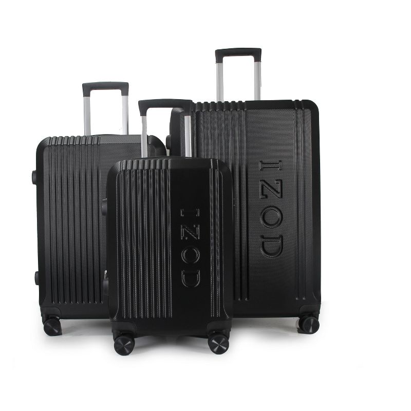 IZOD Zane Expandable ABS Hard shell Lightweight 360 Dual Spinning Wheels Combo Lock 3 Piece Luggage Set, 5 of 10