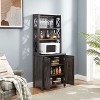 Arina Bar Cabinet with Doors and Shelfs, Kitchen Cabinet with Large Storage Space, Indoor Furniture - The Pop Home - 4 of 4