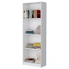 Vynxaria Sutton Bookcase: 4-Tier Open Storage Shelves, Classic-Modern Fusion, White/Black/Gray Finishes - 2 of 4