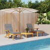 vidaXL Outdoor Deck Chair Cushions in Gray - Made from Durable Oxford Fabric - Pack of 2 - Comfortable Foam Fiber Filling - 2 of 4