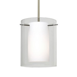 Besa Lighting Pahu 8 1 - Light Pendant in  Satin Nickel - 1 of 1