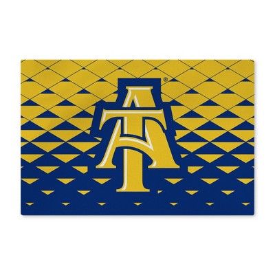 North Carolina A&T Aggies NCAA Dropzone Washable Rug 20X32 Inches