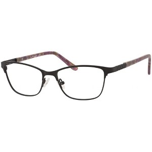 Ernest Hemingway H4822 Womens Rectangular Frame Eyeglasses in Black 52 mm - 1 of 4