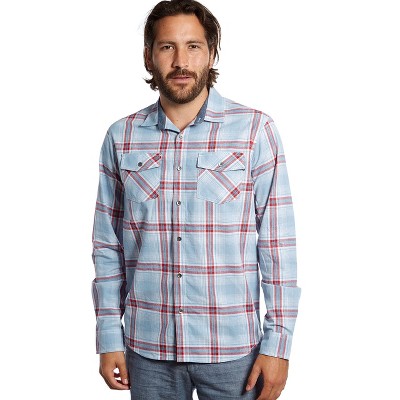 Distortion Men's Standard Fit Long Sleeve 2-Pocket Button-Down Shirt.